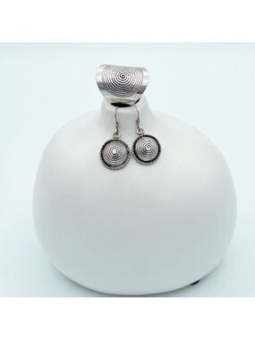 Sterling Silver ring and earrings set